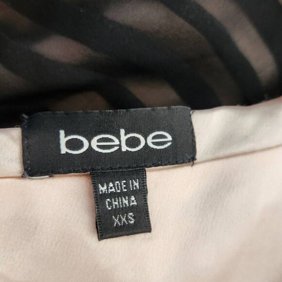 Bebe One Shoulder Silk Bodycon Dress Size XXS - Picture 4 of 7